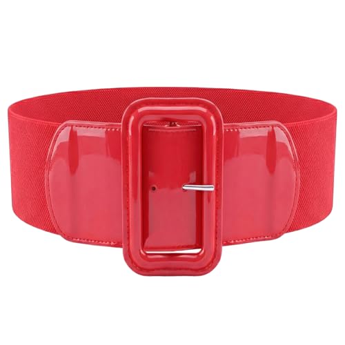 Sdfvsdg Stretchy Wide Women Belts Elastic Vintage Belts Fashion Ladies Waist Belt for Ladies Dress Shirts Accessories