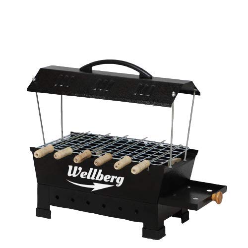 Wellberg In Electric And Charcoal Barbeque Grill Large