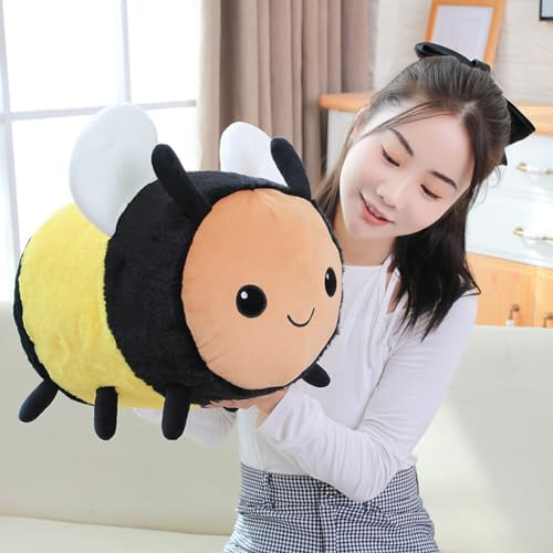 Stofftier Biene Plüschtier, Biene Kuscheltier, Plüschtier Biene Stofftier Puppe, Plüsch Biene Spielzeug Gefüllte Tiere Spielzeug Kinder Mädchen Jungen Geschenke für Geburtstag,Weihnachten,20CM