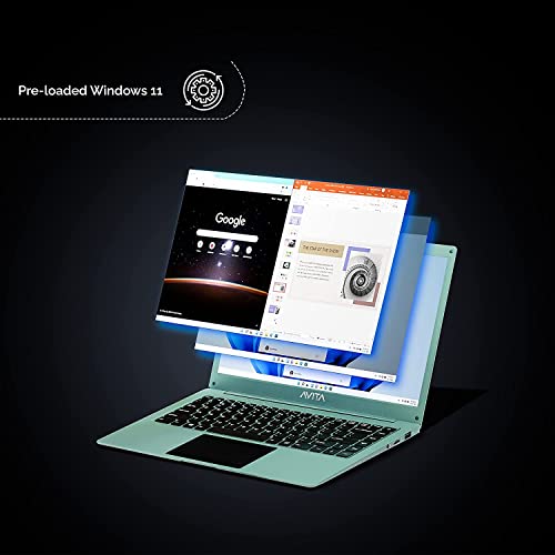 Image of AVITA SATUS S111 NU14A1INC43PN-SH 14.1 FHD (35.81cms) Laptop (Intel Celeron N4020 /4GB /128GB SSD /FHD Display /Windows 11 Home /Intel UHD Graphics), Shamrock Green