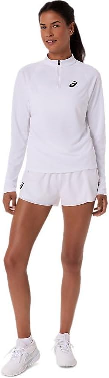 ASICS Women's Match 1/2 Zip Long Sleeve TOP Tennis Apparel