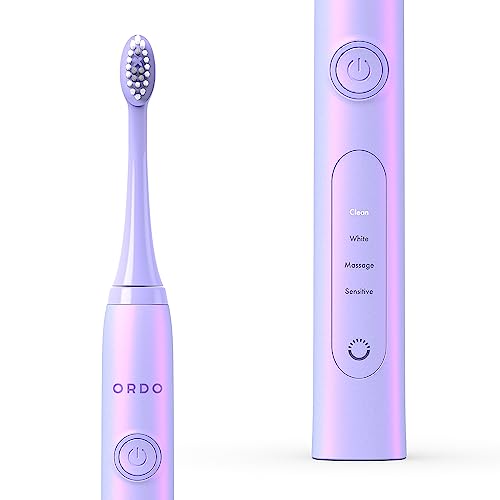 Ordo Sonic+ und Lade-Reiseetui im Bundle – Elektrische Zahnbürste für Erwachsene, Fortschrittliche Smart-Technologie, 4 Putzmodi, Schnell Wiederaufladbarer Akku, USB-Ladegerät - Violett – Bild 5