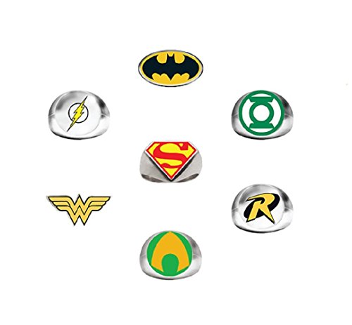 DC Comics Super Hero Power Rings (7 Ct)