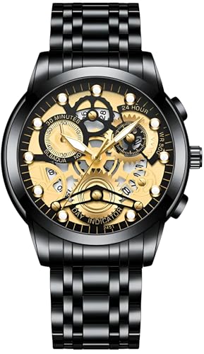 Image of KITCONE Multicolour Dial Analogue Men's Wrist Watch with Date Calendar, Metal Case and Strap -FBBH1