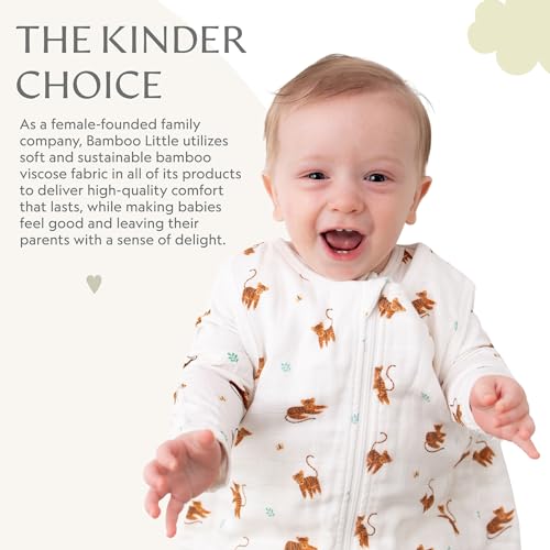 Image of Bamboo Little Soft Baby Footie Pajamas, Baby Clothes, Newborn Sleepers, 95% Viscose and 5% Spandex, 0-24 Months