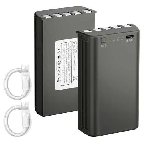 Lesps 2-Pack Replacement Battery for Stealth Cam Cellular Trail Cameras