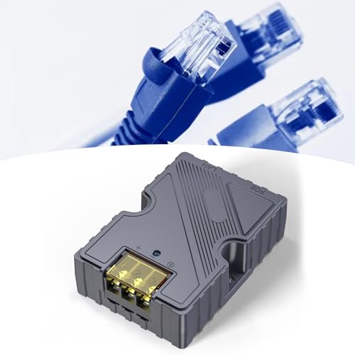 Inyector PoE de 150 W, salida de 48-57 V y 3 A, Ethernet Gigabit, pasivo, carcasa de ABS con protección ESD para kits satelitales de Internet y sistemas de red miniatura 7