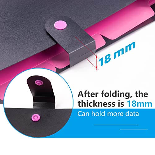 Vst Expanding File Folders, Plastic A4 Letter Size Document Organizer With File Folder Labels For School Office Home (Blue) #TOP4