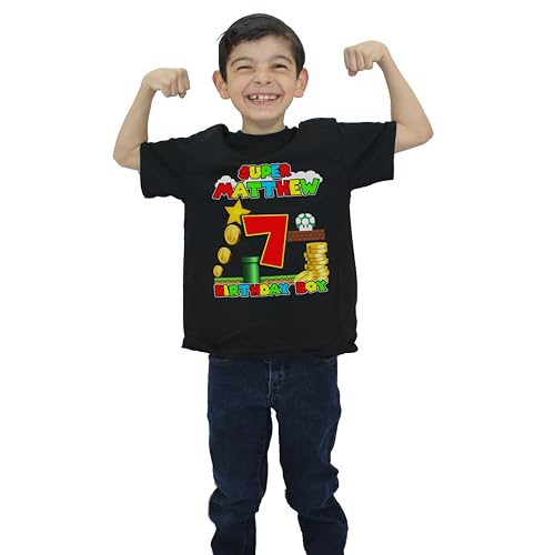 Family Personalized Birthday Party Inspired Matching Custom T-Shirts (US Alpha Small XX-Large Regular Twin Brothers World)