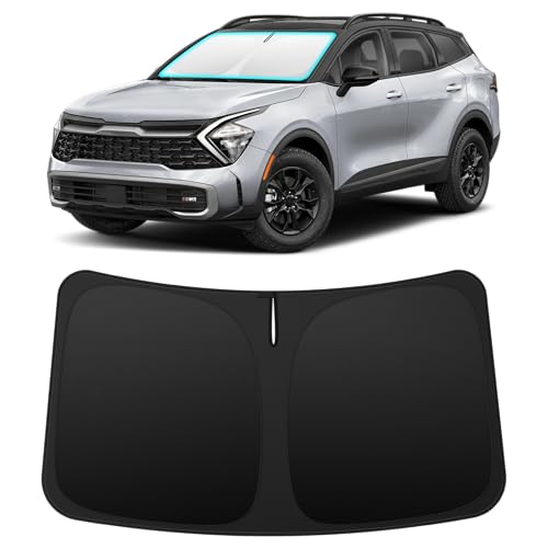 Image of INSAUTO Custom Fit Windshield Sun Shade for Kia Sportage 2023-2026 | Foldable Front Window Sunshade Car Accessories, UV & Heat Reflector, Keeps Interior Cool, Includes Storage Bag