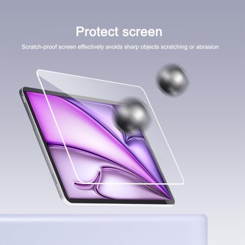 Image of Ailun Screen Protector for iPad Air 13 Inch 2026 /2025 /2024 [8 /7 /6th Gen,M4 /M3 /M2], iPad Pro 13 Inch 2025 /2024 [8 /7th Gen,M5 /M4], Tempered Glass Face ID Apple Pencil Compatible Case Friendly 2 Pack