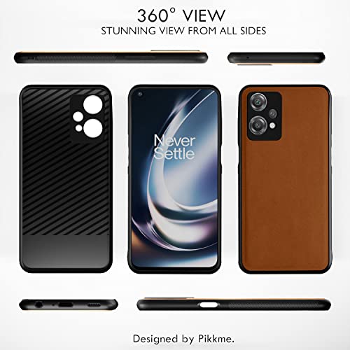 Image of Pikkme Oneplus Nord Ce 2 Lite 5G Back Cover | Flexible Pu Leather | Full Camera Protection | Raised Edges | Super Soft-Touch | Bumper Case for Oneplus Nord Ce 2 Lite 5G (Camel)