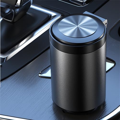 AUSTYLCO車用 灰皿 車用蓋付き灰皿 車の灰皿 灰皿 車 LEDライト付 大容量 ふた 密閉 防水 オシャレ 携帯 プッシュ式 車や屋外での使用に適しています 家庭用 車内用品 ハイスタイル