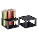 CAXXA 96 Hole Art Plastic Pencil & Brush Holder Desk Stand Organizer Holder for Pens, Paint Brushes, Colored Pencils, Markers (2 Pack)