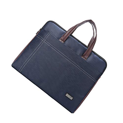 Pasta masculina com zíper A4 personalizada para negócios, bolsa para documentos de alta capacidade,