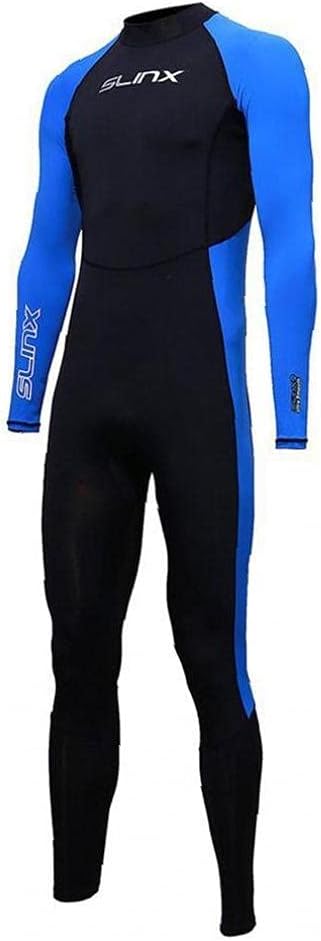 Men Women Wetsuit One Piece Swimwear Quick Dry Full Body Dive Waterproof Suit UV Protection Long Sleeve for Surfing Swimming S Summer Shield
