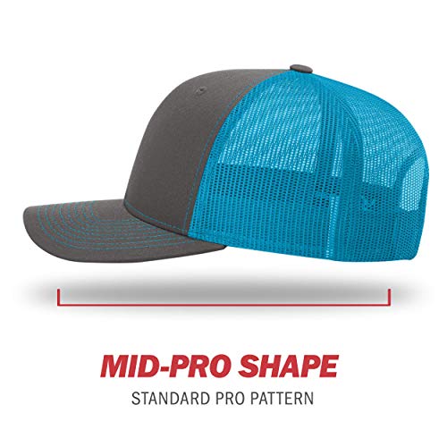 Image of Richardson 112P Patterned Snapback Trucker Hat - Custom Leather Patch Hat | No Minimals | Volume Tiered Pricing