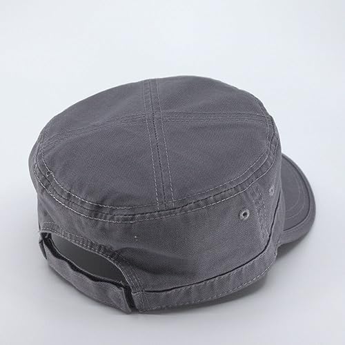 Image of The Vintage Year Heavy Stitching Washed Cotton Cadet Hat - Durable Military Baseball Cap for Men & Women, Outdoor Casual Wear
