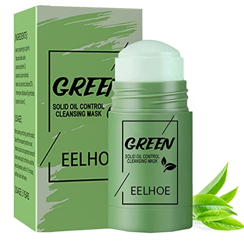 2 Pack Green Tea Stick Mask for Face, Organic Green Tea Purifying Clay Mask for Blackhead Cleansing, Deep Pore Cleansing, Skin Brightening, Moisturizing Face Mask, for All Skin Types
