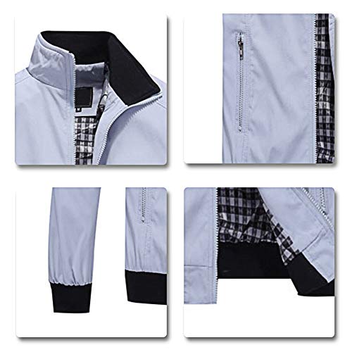 YFFUSHI Mens Casual Jacket Lightweight Outdoor Zipper Softshell Windbreaker Jacket3