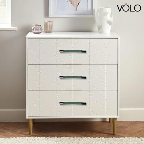 Image of VOLO Wardrobe Cabinet Handle - Sleek Pull Handle for Drawers, Wardrobes, Sliding Doors, and Cabinets in Kitchen, Bedroom, and Office (R-241) (2, Green, 96MM (4 Inch))