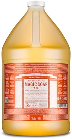 Dr. Bronner's Tea Tree Pure-Castile Liquid Soap, Bulk Refill, 1 Gallon