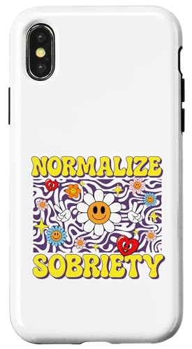 �m�[�}���C�Y�E�\�u���G�e�B - Sobriety Anniversary AA NA �X�}�z�P�[�X iPhone X/XS �p