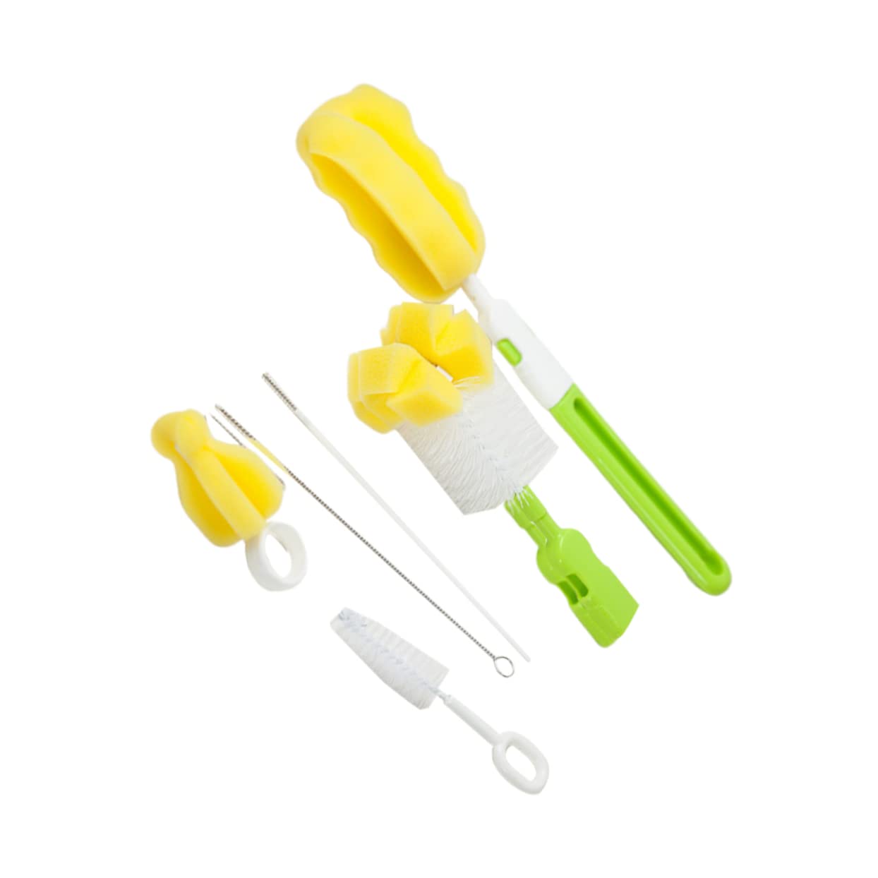 BESTonZON 18stücke Teiliges Flaschenreinigungsset Für Babynahrung Pflege Und Reinigungsbürsten Für Milchflaschen Grün Leicht Und Langlebig Für Einfache Reinigung Von Trinkflaschen
