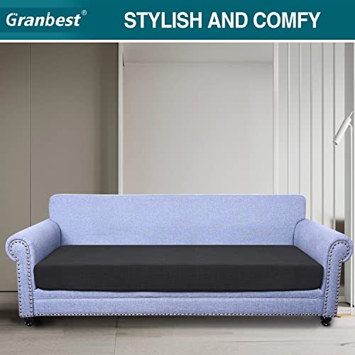 Granbest Premium Water-Repellent Sofa Seat Cushion Covers High Stretch Jacquard Fabric Couch Seat Slipcover Protector for 4 seater sofa (4 seater - Image 2