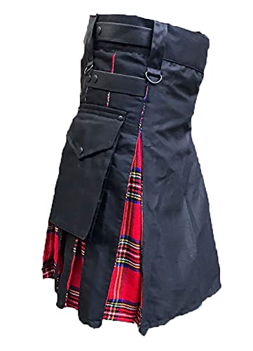 McWilliams Kilt for Men Scottish Hybrid Sports Utility Mens Kilt, Royal Stewart Hybrid, 48 - Image 3