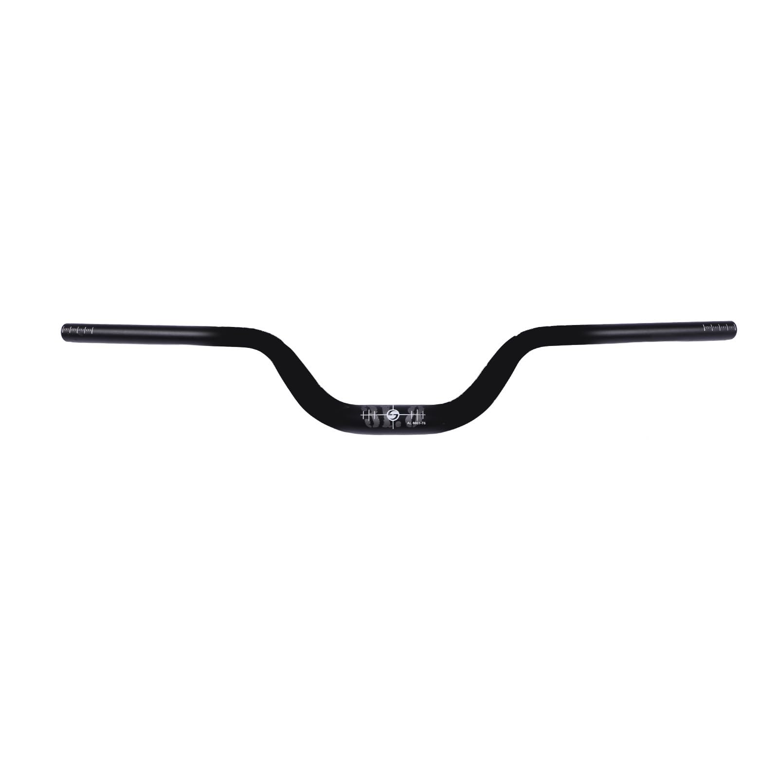 Podwyższona Kierownica Ze Stopu Aluminium, 31,8 mm Montaż, 780 mm Długość, Ergonomiczna, Zwiększona Odporność Na Korozję Dla Rowerów Szosowych (BLACK)