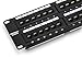 TRENDnet 48-Port Cat6 Unshielded Patch Panel, Wallmount or Rackmount, Compatible with Cat3,4,5,5e,6 Cabling, for Ethernet, Fast Ethernet, Gigabit Applications, Black, TC-P48C6