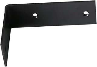 Angoily Tripod Metal Shelving Heavy Duty L Shaped Shelf Bracket Right Angle Shelving Hardware Wooden Shelf Stainless Steel Wall Shelf Black Shelfs Supporting Rack Supports Stand Household