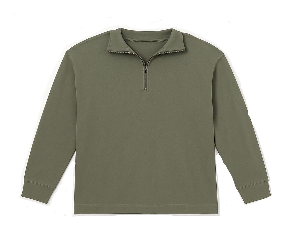 Military Surplus New French Army Thermal Norgi Cold Weather Shirt (112cm Chest(XL)) Olive