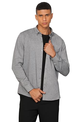 Image of Aatman Men's Eco-Friendly Cotton Shirt | Casual | Plain | Full Sleeve | Summer Regular Fit