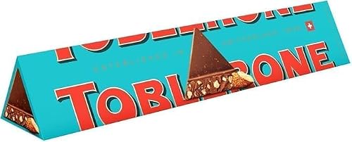 Image of Premium Swiss Chocolate Bar - Best gift for Christmas (Toblerone Milk Chocolate with Honey & Almond Nougat 360g)