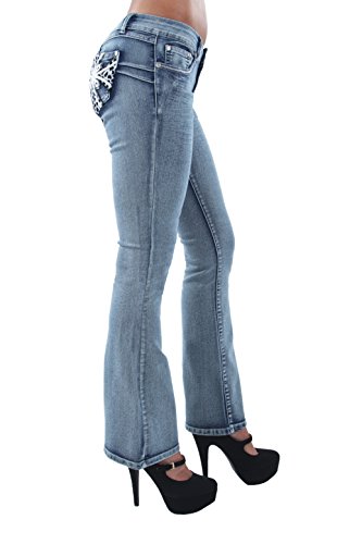 Colombian Design, Butt Lift, Levanta Cola, Boot Leg Jeans Plus/Junior Size3