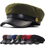 Donne Beret cap Moda Basco Tinta Unita Francese per Le Classico per Cappelli da Donna Newsboy in Ecopelle per Le Signore