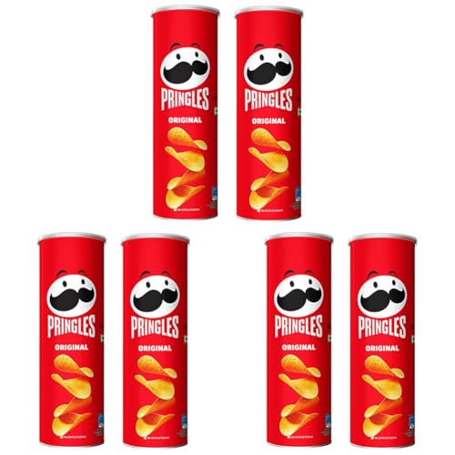 Image of Kellogg's Pringles Original 107 G (Pack Of 6), 214 Gram