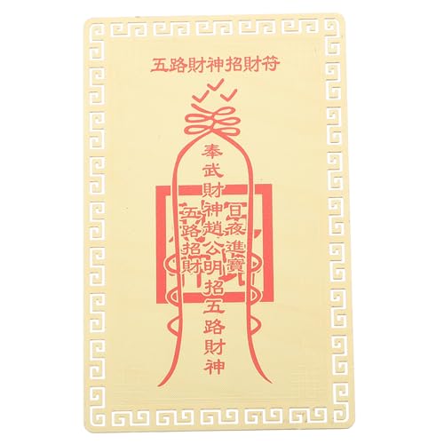 OKUMEYR 年風水太歳護符カード 富の将軍デザイン 幸運増強 成功と保護の風お守り 和モダン調飾り 縁起物