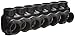 Morris Products 97775 Mountable Multi-Cable Connector, Insulated, Single Entry, Black, 5 Ports, 3/8" Allen Hex, 750 - 250 Wire Range