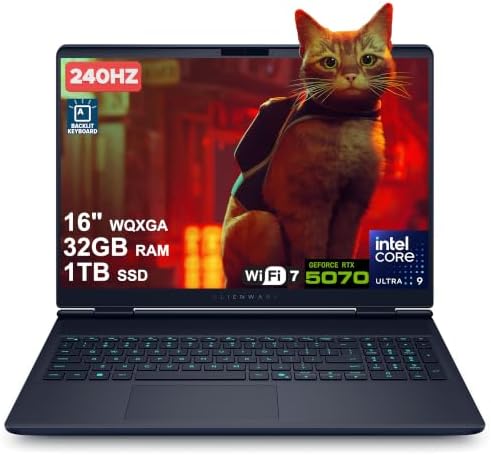 Amazon.com: Dell Alienware 16X Aurora AI Gaming Laptop 16
