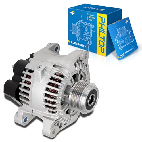Image of PHILTOP New 11189N Alternator Compatible with Hyundai Sonata 2006-2010 2.4L | 110Amp Alternator for Hyundai Sonata 2006-2010 2.4L, Kia Forte 2010-2013 2.4L /2.0L,Optima 2006-2010 2.4L,Rondo 2007-2010 2.4L