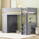 TABLE DE BUREAU INTÉGRÉE : Plateau de travail au sommet, idéal pour lire, étudier ou travailler sans ajouter d’éléments supplémentaires dans la chambre.