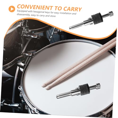Soporte de platillos Kisangel con brazo ajustable para montar cencerro y platillos crash, accesorio de percusión para baterías, construcción metálica resistente miniatura 3