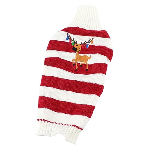 Pull de Noël pour chien sans manches facile à enfiler pour l'hiver