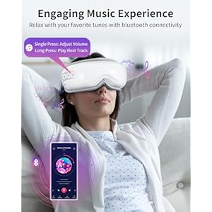 arboleaf Eye Massager with Heat, Heated Eye Massager for Migraines with Compression and Music, Wireless Eye Mask Massager with Heat, 5 Modes Portable Massaging Eye mask for Relieve Eye Strain arboleaf Eye Massager with Heat Heated Eye Massager for Migraines with Compression and Music Wireless Eye Mask Massager with Heat 5 Modes Portable Massaging Eye mask for Relieve Eye Strain