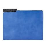 Graphic Image The Carlo File Folder Blue Leather (r) - 8.5x11