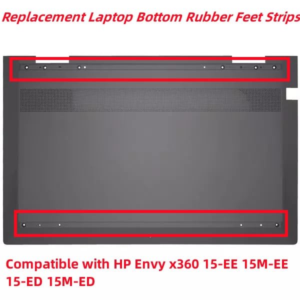 Zahara 2-Piece Bottom Rubber Feet For HP Envy X360 Laptop - Non-Slip Replacement Pads