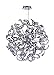 CWI Lighting Swivel 22" 14-Light Contemporary Metal Chandelier in Chrome